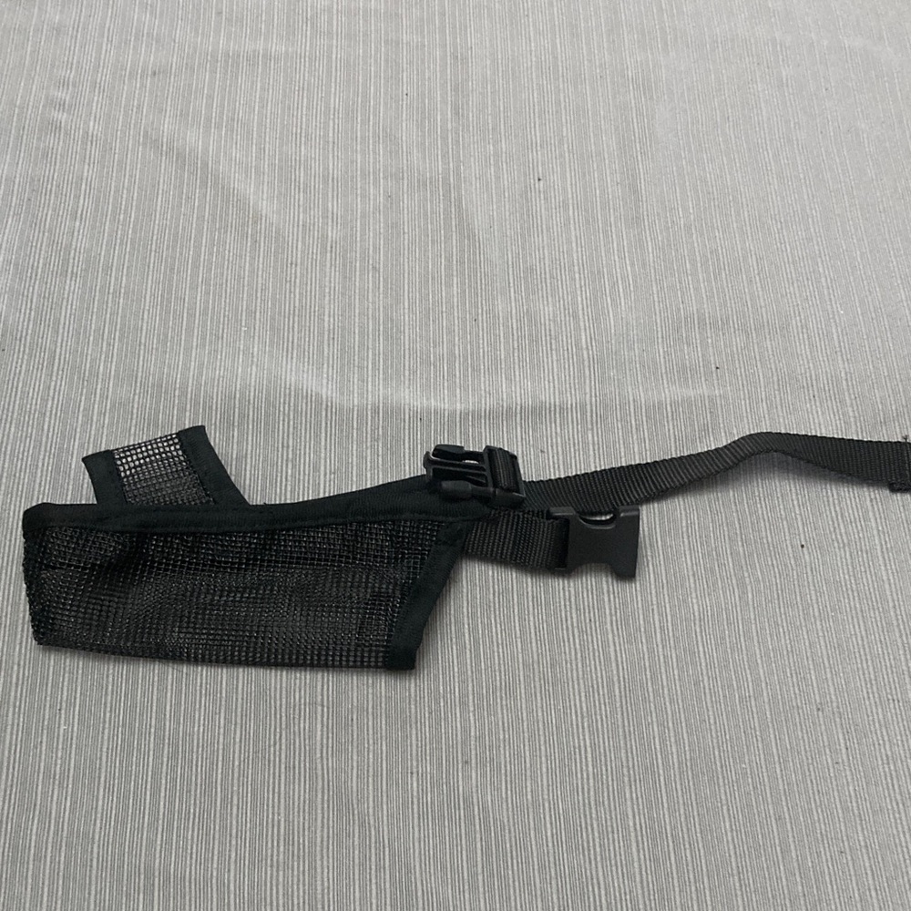 Black Mesh Dog Muzzle
